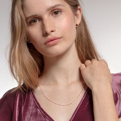 Thomas Sabo KE1890-415-40 Halskette Damen Sterling-Silber Rosé Vergoldet