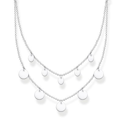 Thomas Sabo KE1961-001-21 Halskette mit Anhänger Collier Damen Coins Sterling-Silber