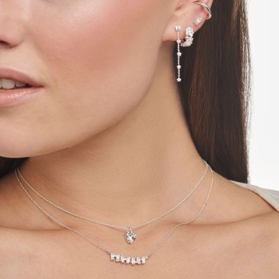 Thomas Sabo KE2095-051-14 Halskette Damen Weiße Steine Silber 