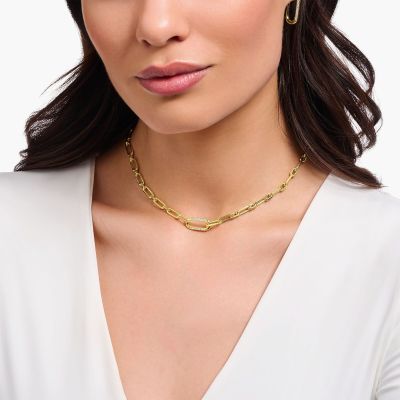 Thomas Sabo Gliederkette Damen Ankerelement Vergoldet KE2110-414-14