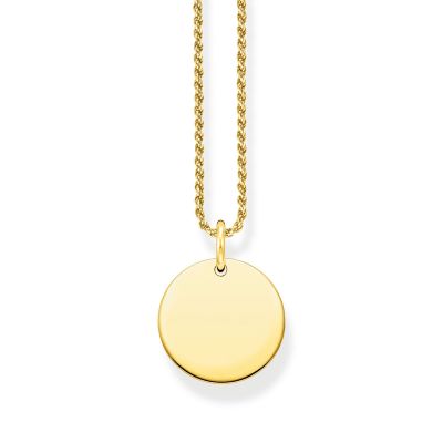 Thomas Sabo KE2133-413-39-L50 Halskette mit Anhänger Damen Coin Vergoldet