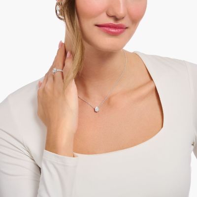 Thomas Sabo Halskette-Anhänger Damen Tropfen Silber KE2213-051-14-L45V
