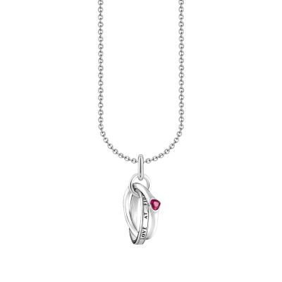Thomas Sabo Halskette mit Anhänger Together Ring Silber KE2231-639-10