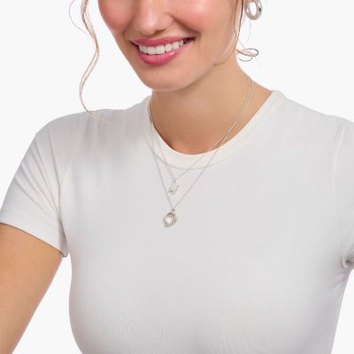 Thomas Sabo Halskette mit Anhänger Together Ring Silber KE2231-639-10