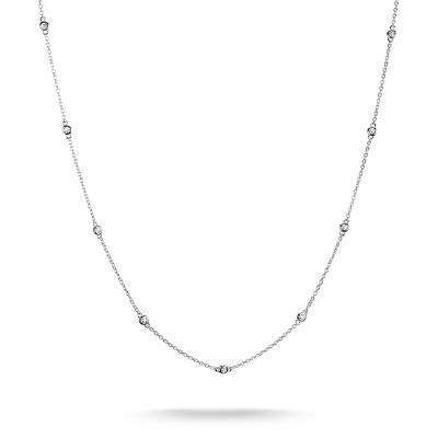 Thomas Sabo Halskette Weiße Steine Zirkonia Silber 50 cm KE2340-051-14