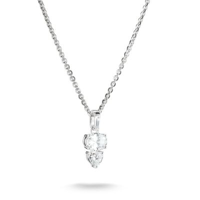 Thomas Sabo Halskette mit Anhänger Herz und Oval Silber KE2365-051-10