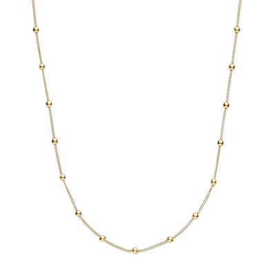 Xenox Halskette Damen Basic Silber 18 Karat Vergoldet 45 cm KFA013G