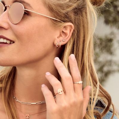 Thomas Sabo Halskette Tree of Love Steine Roségold KE2126-416-14-L45V