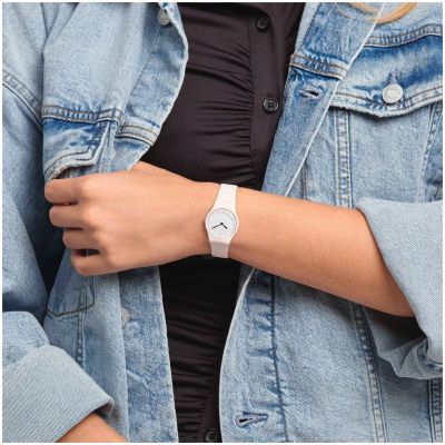 Swatch Armband-Uhr Pinkbelle Analog Quarz Silikon-Armband LP150