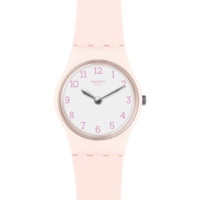 Swatch Armband-Uhr Pinkbelle Analog Quarz Silikon-Armband LP150