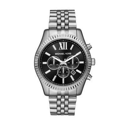 Michael Kors MK8602 Herren-Uhr Lexington Chronograph Quarz Edelstahl-Band
