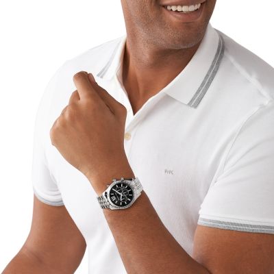 Michael Kors MK8602 Herren-Uhr Lexington Chronograph Quarz Edelstahl-Band