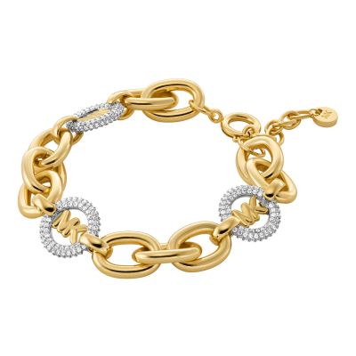 Michael Kors Armband Damen MK Zirkonia Metall Gold-Ton MKJ8547931