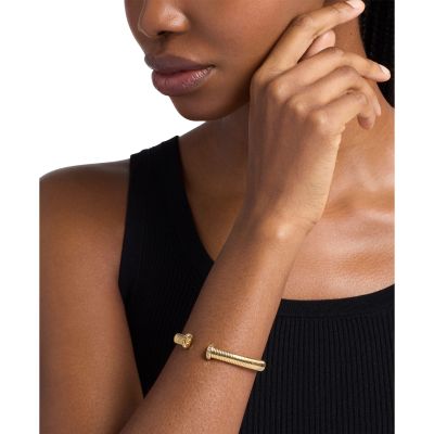 Michael Kors Armspange Ribbon Flex Cuff Goldton MKJ8624710