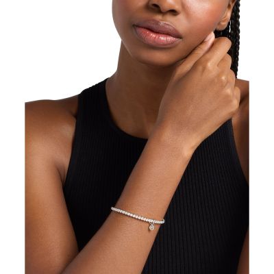 Michael Kors Stretch-Tennisarmband Pavé Silberton MKJ8682040