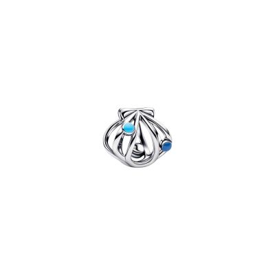 Pandora Charm Damen Muschel Offen Gearbeitet Sterling-Silber 794695C01