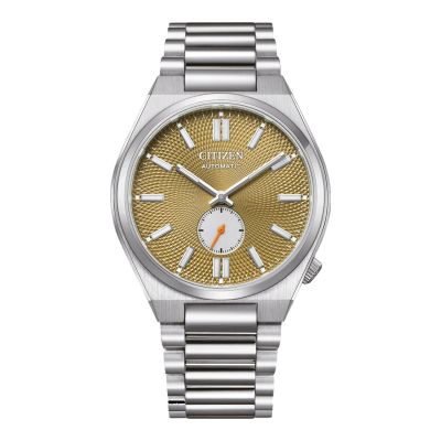 Citizen Herren-Uhr Tsuyosa Grün Automatik Edelstahl-Armband NK5010-51X