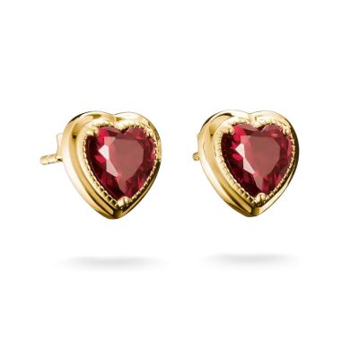 Thomas Sabo Ohrstecker Rotes Herz Elyndra 18K Vergoldet H2344-414-10