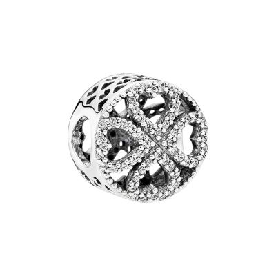 Pandora Charm Damen Herzblüten Zirkonia Sterling-Silber 791808CZ