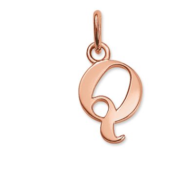 Thomas Sabo PE604-415-12 Ketten-Anhänger Buchstabe Q Silber Rosé Vergoldet
