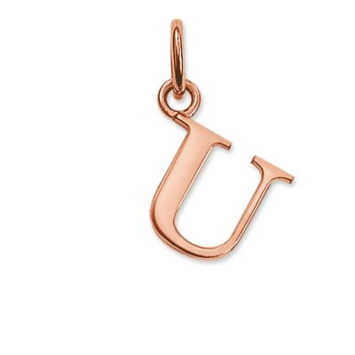 Thomas Sabo PE608-415-12 Ketten-Anhänger Buchstabe U Silber Rosé Vergoldet