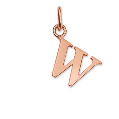 Thomas Sabo PE610-415-12 Ketten-Anhänger Buchstabe W Silber Rosé Vergoldet