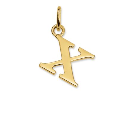 Thomas Sabo PE611-413-12 Ketten-Anhänger Buchstabe X Silber Gelbgold