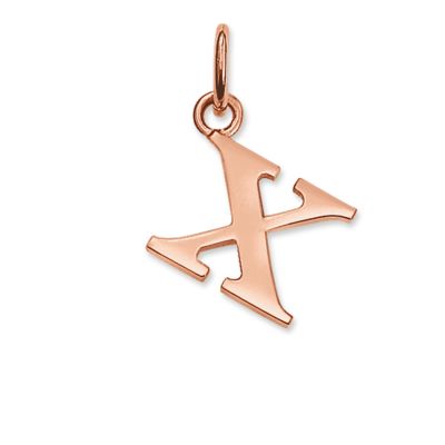 Thomas Sabo PE611-415-12 Ketten-Anhänger Buchstabe X Silber Rosé Vergoldet