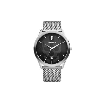 Police PL.15305JS/02MMA  Herren-Uhr Patriot Analog Quarz Edelstahl-Armband