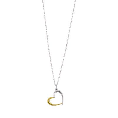 Xenox Kette mit Anhänger Damen Love Story Herz 925 Silber XS3603G