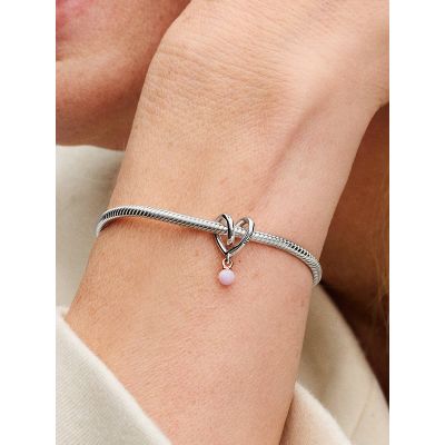 Pandora Charm Eingehülltes Herz Silber 14K Rosévergoldet 783242C01