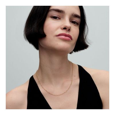 Pandora Collier-Halskette Damen Verbundene Herzen Vergoldet 363334C00