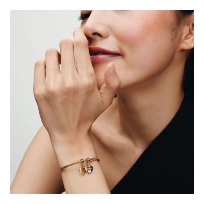 Pandora Charm-Anhänger Damen Doppeltes Herz Vergoldet 769187C01