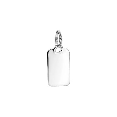 Pandora Anhänger Damen Gravierbares Rechteck Sterling-Silber 398611C00