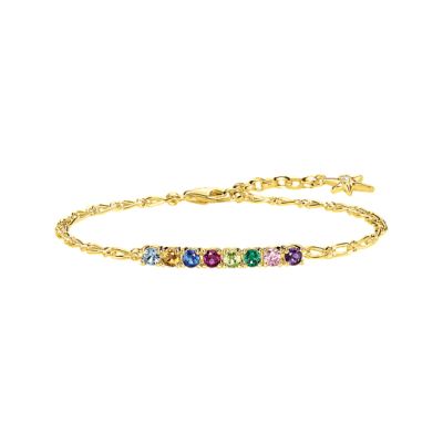 Thomas Sabo Armband Damen Bunte Steine Vergoldet SCA150331