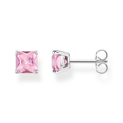 Thomas Sabo Ohrstecker Damen Pinker Stein Sterlingsilber H2174-051-9