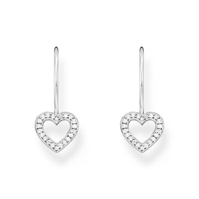 Thomas Sabo Ohrringe Ohrhänger Damen Herz Zirkonia Silber SCH150348