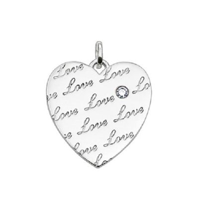 Thomas Sabo SD_PE0018-153-14 Halsketten Anhänger Love Herz Sweet Diamonds Silber
