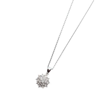 Yvette Ries ST-YHP526 Halskette mit Anhänger Swarovski Kristalle Sterling-Silber 45 cm