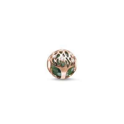 Thomas Sabo K0168-842-6 Karma Bead Lebensbaum Silber Roségold Vergoldet