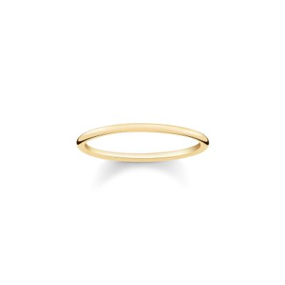 Thomas Sabo TR2123-413-12 Ring Damen Klassik Eleganz Silber Gelbgold Vergoldet