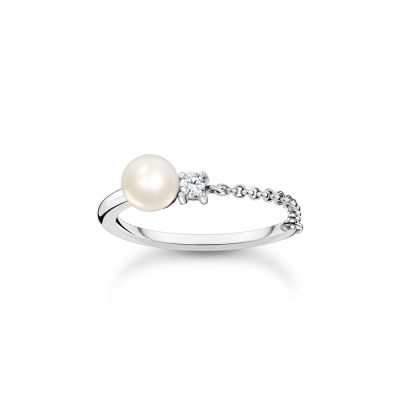 Thomas Sabo Ring Damen Süßwasserzuchtperle Silber TR2369-167-14 Gr. 52