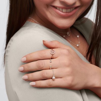 Thomas Sabo Ring Damen Süßwasserzuchtperle Silber TR2369-167-14 Gr. 52
