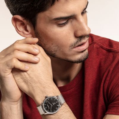 Thomas Sabo WA0339-201-203 Armbanduhr Code TS Silber Schwarz Edelstahl