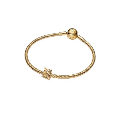 Pandora Charm Damen Windmühle Zirkonia 14 Karat Vergoldet 764631C01