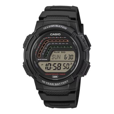 Casio Herren-Uhr Timeless Digital Quarz Resin-Armband WS-1800-1AVEF