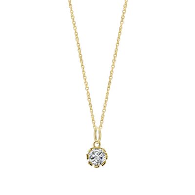Xenox Halskette-Anhänger Pure Essentials Silber 18K Vergoldet XS10622G
