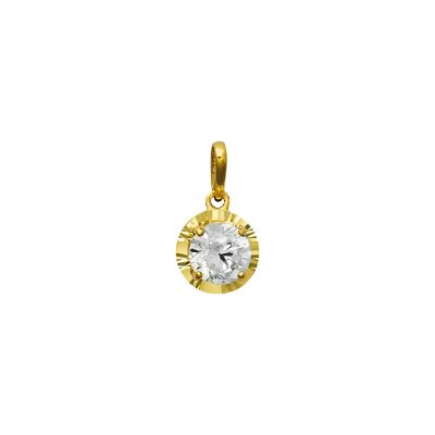 Xenox Anhänger Damen Fine Zirkonia 585er Gelbgold XG14K0201G