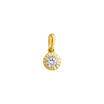 Xenox Anhänger Damen Fine Zirkonia 585er Gelbgold XG14K0203G