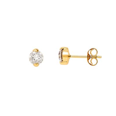 Xenox XG14K4072G Ohrstecker Ohrringe Mädchen Damen Zirkonia Gelbgold 585/-